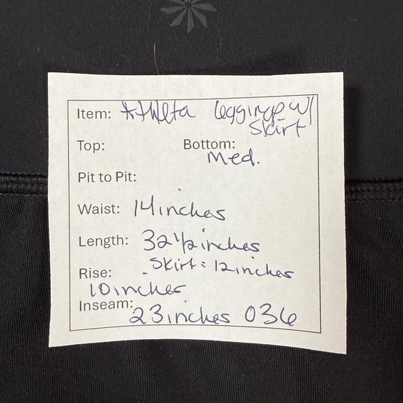 Athleta Medium Black Elation 2-in-1 Leggings Buttery Soft - Picture 5 of 5